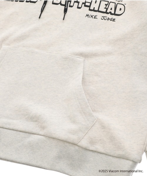 Manhattan Portage（マンハッタンポーテージ）の「Sweat Parka BEAVIS AND BUTT-HEAD（パーカー・メンズ・ヘザーチャコール/オートミール・SMALL/MEDIUM/LARGE/X-LARGE）」の7枚目の写真