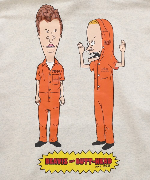 Manhattan Portage（マンハッタンポーテージ）の「Sweat Parka BEAVIS AND BUTT-HEAD（パーカー・メンズ・ヘザーチャコール/オートミール・SMALL/MEDIUM/LARGE/X-LARGE）」の8枚目の写真