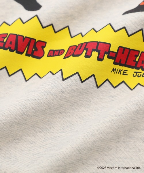 Manhattan Portage（マンハッタンポーテージ）の「Sweat Parka BEAVIS AND BUTT-HEAD（パーカー・メンズ・ヘザーチャコール/オートミール・SMALL/MEDIUM/LARGE/X-LARGE）」の9枚目の写真