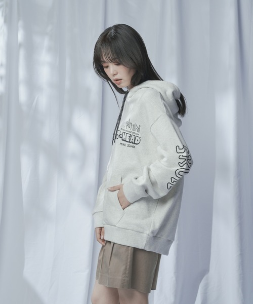 Manhattan Portage（マンハッタンポーテージ）の「Sweat Parka BEAVIS AND BUTT-HEAD（パーカー・メンズ・ヘザーチャコール/オートミール・SMALL/MEDIUM/LARGE/X-LARGE）」の20枚目の写真