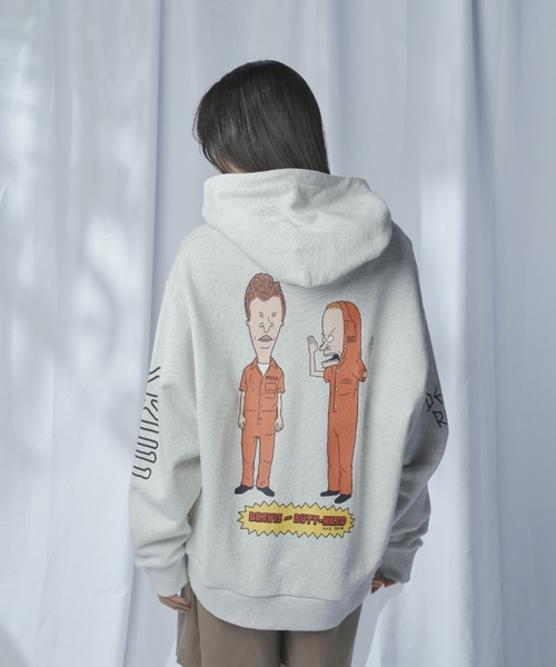 マンハッタンポーテージ(ManhattanPortage)プリントパーカー スウェット BEAVIS AND BUTT-HEA… Manhattan Portage（マンハッタンポーテージ）の「Sweat Parka BEAVIS