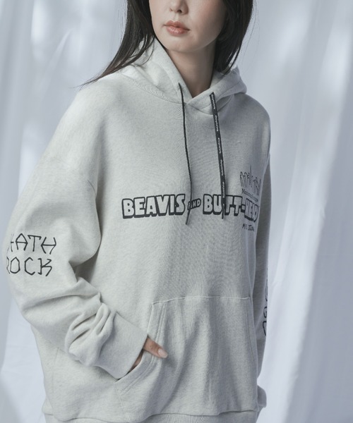 Manhattan Portage（マンハッタンポーテージ）の「Sweat Parka BEAVIS AND BUTT-HEAD（パーカー・メンズ・ヘザーチャコール/オートミール・SMALL/MEDIUM/LARGE/X-LARGE）」の16枚目の写真
