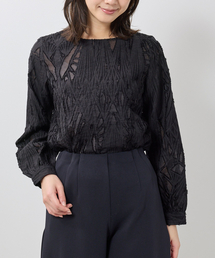 NARACAMICIE（ナラカミーチェ）の「【NARACAMICIE】カットジャガード長袖プルオーバー（シャツ/ブラウス）」