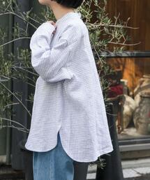 FORK&SPOON | FORK&SPOON　コットンリネンロングスリーブシャツ(シャツ/ブラウス)