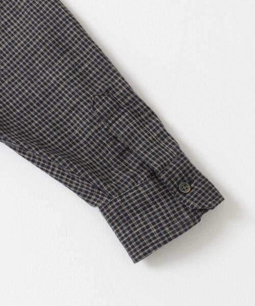 FORK&SPOON（フォークアンドスプーン）の「FORK&SPOON　コットンリネンロングスリーブシャツ（シャツ/ブラウス・レディース・ブルー系その他/ホワイト系その他/ナチュラル/ブルー・1）」の12枚目の写真