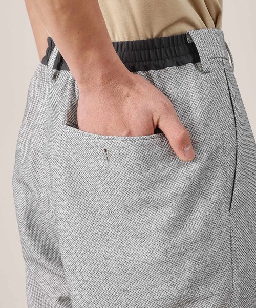 セール】【抗菌防臭】尾州リネン ドビーメッシュ イージーパンツ