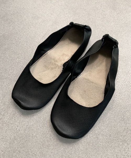 SHEPP（シープ）の「ポーチ付き携帯バレエシューズ（バレエシューズ・レディース・ブラック・M/L）」の2枚目の写真