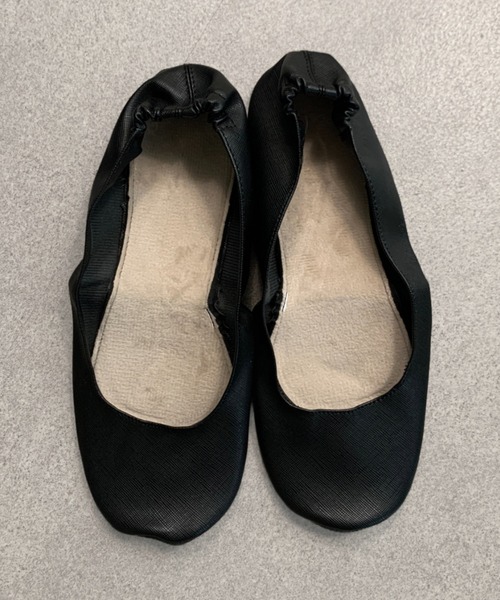 SHEPP（シープ）の「ポーチ付き携帯バレエシューズ（バレエシューズ・レディース・ブラック・M/L）」の3枚目の写真