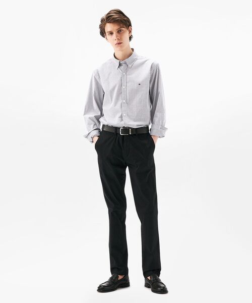 TOMMY HILFIGER（トミーヒルフィガー）の「オックスフォードストライプロングスリーブシャツ（シャツ/ブラウス・メンズ・グレー/グリーン/ピンク・LARGE/MEDIUM/SMALL/X-LARGE）」の8枚目の写真