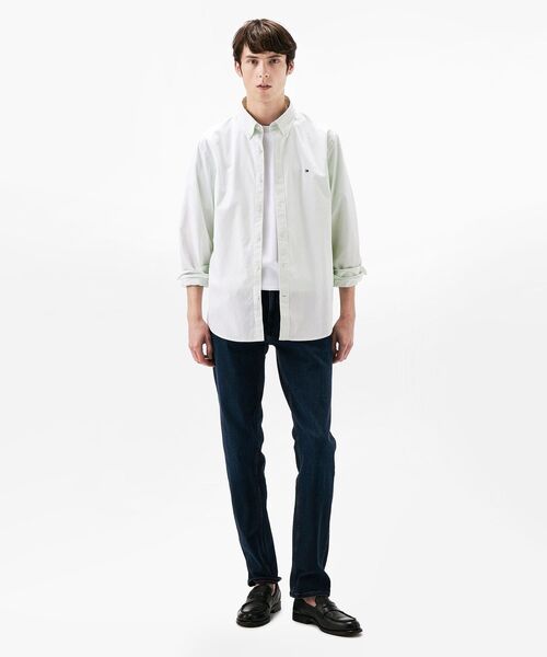 TOMMY HILFIGER（トミーヒルフィガー）の「オックスフォードストライプロングスリーブシャツ（シャツ/ブラウス・メンズ・グレー/グリーン/ピンク・LARGE/MEDIUM/SMALL/X-LARGE）」の12枚目の写真