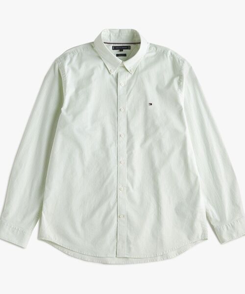 TOMMY HILFIGER（トミーヒルフィガー）の「オックスフォードストライプロングスリーブシャツ（シャツ/ブラウス・メンズ・グレー/グリーン/ピンク・LARGE/MEDIUM/SMALL/X-LARGE）」の14枚目の写真