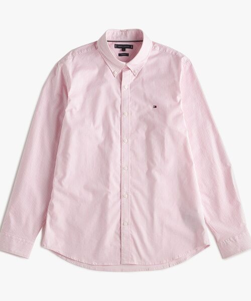 TOMMY HILFIGER（トミーヒルフィガー）の「オックスフォードストライプロングスリーブシャツ（シャツ/ブラウス・メンズ・グレー/グリーン/ピンク・LARGE/MEDIUM/SMALL/X-LARGE）」の20枚目の写真