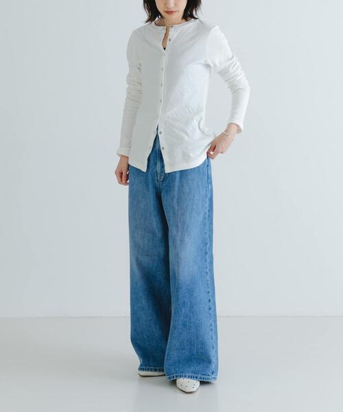 URBAN RESEARCH(アーバンリサーチ)の「『MADE IN JAPAN』セッケツクルーネックカーディガン(カーディガン/ボレロ・レディース・ネイビー/オフホワイト/グレー系その他・FREE)」の9枚目の写真