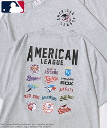 MLB/メジャーリーグベースボール オーバーサイズ バックプリント ロゴ ワンポイント刺繍 半袖Tシャツ/レディース メンズ