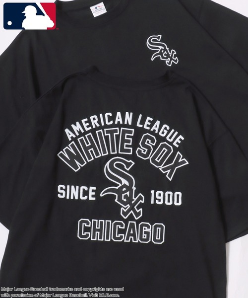 MLB  刺繍ロゴ　ベースボールシャツ セール】MLB/メジャーリーグベースボール オーバーサイズ バック