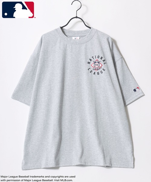 MLB(メジャーリーグベースボール)の「MLB/メジャーリーグベースボール オーバーサイズ バックプリント ロゴ ワンポイント刺繍 半袖Tシャツ/レディース メンズ(Tシャツ/カットソー・メンズ・ホワイト系その他2/ブラック/グレー系その他/ネイビー/グレー系その他2/ホワイト/ホワイト系その他・M/L/LL)」の14枚目の写真