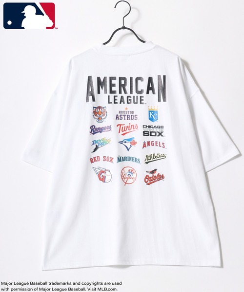 MLB  刺繍ロゴ　ベースボールシャツ セール】MLB/メジャーリーグベースボール 別注 MLB ハートロゴ