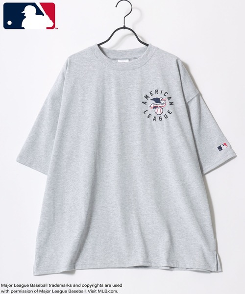 MLB(メジャーリーグベースボール)の「MLB/メジャーリーグベースボール オーバーサイズ バックプリント ロゴ ワンポイント刺繍 半袖Tシャツ/レディース メンズ(Tシャツ/カットソー・メンズ・ホワイト系その他2/ブラック/グレー系その他/ネイビー/グレー系その他2/ホワイト/ホワイト系その他・M/L/LL)」の12枚目の写真