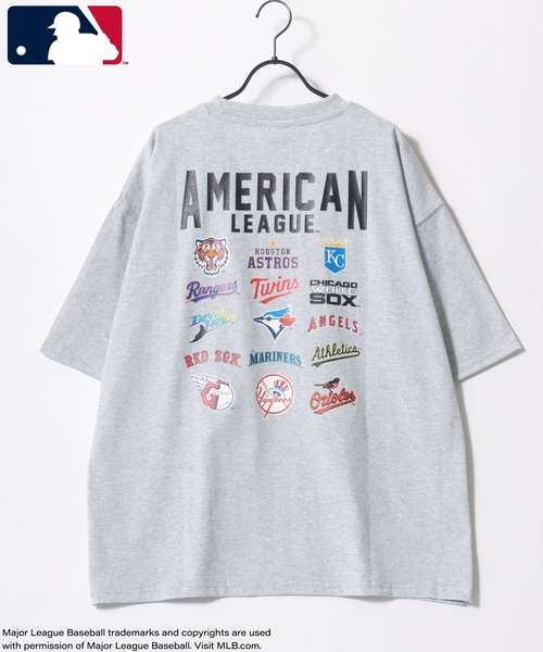MLB(メジャーリーグベースボール)の「MLB/メジャーリーグベースボール オーバーサイズ バックプリント ロゴ ワンポイント刺繍 半袖Tシャツ/レディース メンズ(Tシャツ/カットソー・メンズ・ホワイト系その他2/ブラック/グレー系その他/ネイビー/グレー系その他2/ホワイト/ホワイト系その他・M/L/LL)」の13枚目の写真