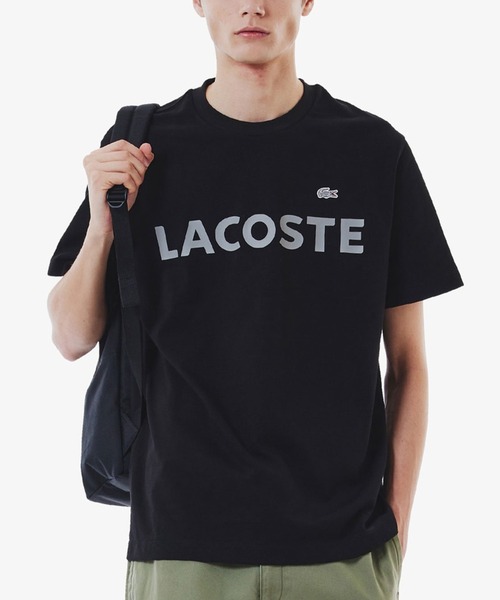 LACOSTE(ラコステ)の「LACOSTE/ラコステ ヘビーウェイトブランドネームロゴTシャツ 半袖 TH229999(Tシャツ/カットソー・メンズ・ホワイト/ブラック/グレー・L/M/S)」の1枚目の写真