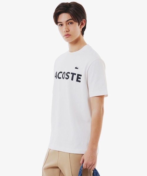 LACOSTE(ラコステ)の「LACOSTE/ラコステ ヘビーウェイトブランドネームロゴTシャツ 半袖 TH229999(Tシャツ/カットソー・メンズ・ホワイト/ブラック/グレー・L/M/S)」の6枚目の写真