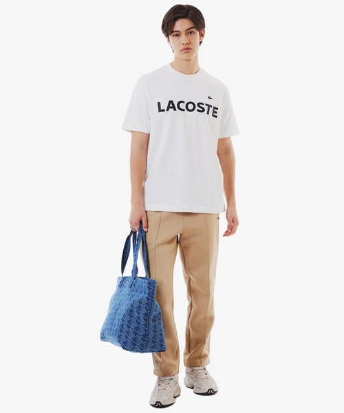 ラコステ LACOSTE 半袖 Tシャツ ヘビーウェイトブランドネームロゴTシャツ TH2299-99 トップス タウンユース カジュアル LACOSTE/ラコステ ヘビーウェイトブランドネームロゴTシャツ 半袖