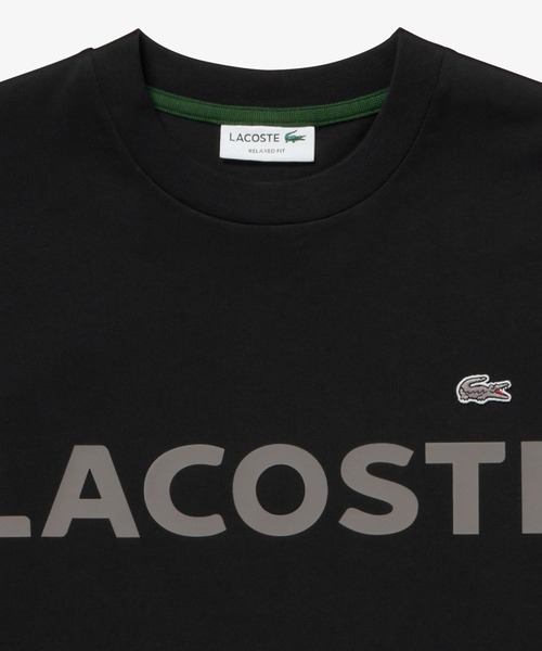 LACOSTE/ラコステ ヘビーウェイトブランドネームロゴTシャツ 半袖