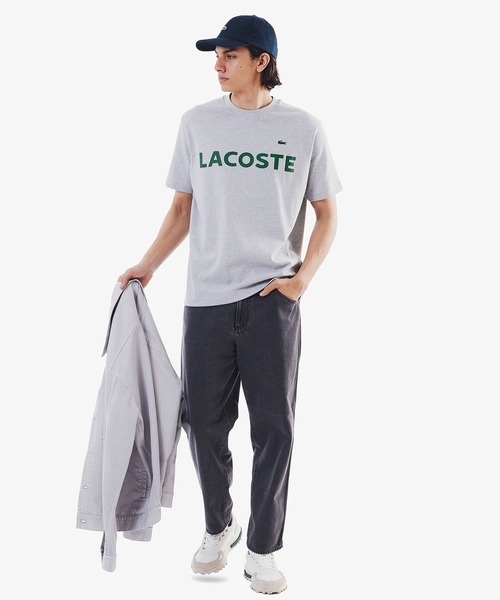 LACOSTE(ラコステ)の「LACOSTE/ラコステ ヘビーウェイトブランドネームロゴTシャツ 半袖 TH229999(Tシャツ/カットソー・メンズ・ホワイト/ブラック/グレー・L/M/S)」の15枚目の写真