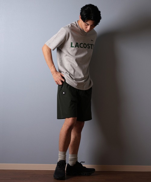 LACOSTE/ラコステ ヘビーウェイトブランドネームロゴTシャツ 半袖