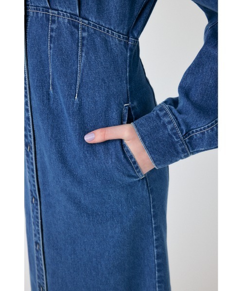 MOUSSY（マウジー）の「DENIM シャツドレス（ワンピース・レディース・ブルー・1/2）」の11枚目の写真