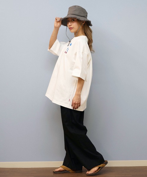CHUMS(チャムス)の「CHUMS/チャムス 半袖Tシャツ バックプリント CH01-2582(Tシャツ/カットソー・メンズ・ホワイト/ライトベージュ/ブラック・S/M/L)」の9枚目の写真