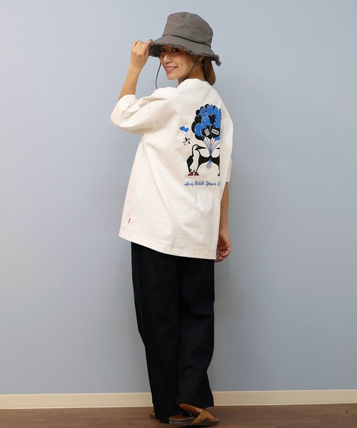 CHUMS(チャムス)の「CHUMS/チャムス 半袖Tシャツ バックプリント CH01-2582(Tシャツ/カットソー・メンズ・ホワイト/ライトベージュ/ブラック・S/M/L)」の10枚目の写真