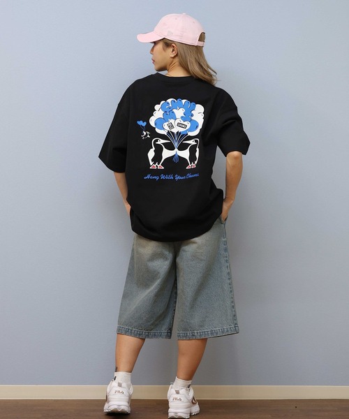 CHUMS(チャムス)の「CHUMS/チャムス 半袖Tシャツ バックプリント CH01-2582(Tシャツ/カットソー・メンズ・ホワイト/ライトベージュ/ブラック・S/M/L)」の14枚目の写真