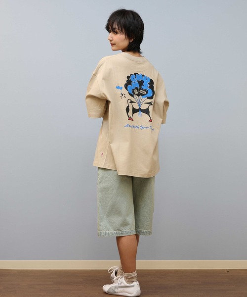 CHUMS(チャムス)の「CHUMS/チャムス 半袖Tシャツ バックプリント CH01-2582(Tシャツ/カットソー・メンズ・ホワイト/ライトベージュ/ブラック・S/M/L)」の18枚目の写真