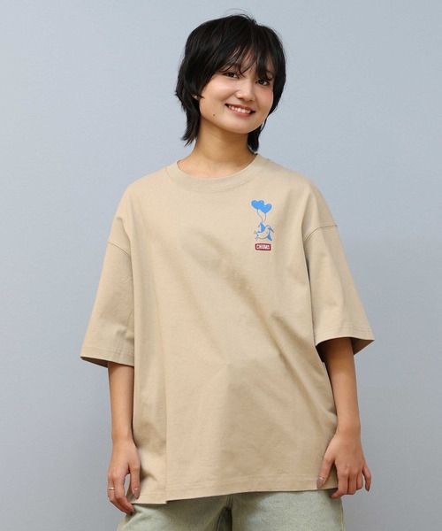 CHUMS(チャムス)の「CHUMS/チャムス 半袖Tシャツ バックプリント CH01-2582(Tシャツ/カットソー・メンズ・ホワイト/ライトベージュ/ブラック・S/M/L)」の15枚目の写真