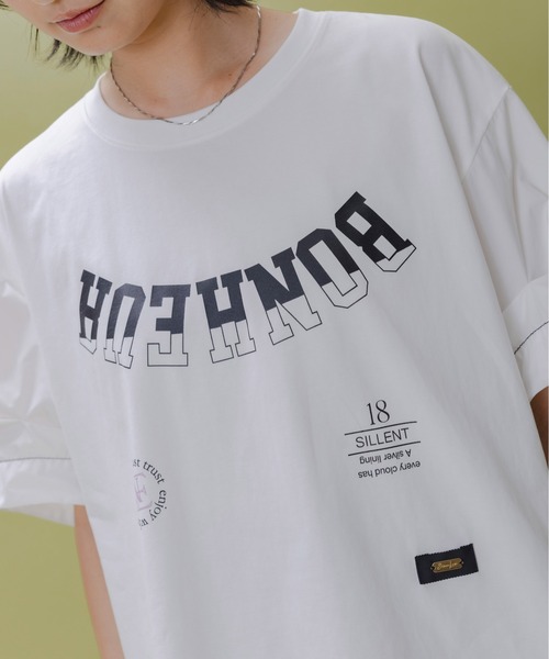 セール】タックスリーブカレッジロゴTシャツ（Tシャツ