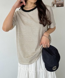 【7色展開】ボーダーリンガー半袖Tシャツ