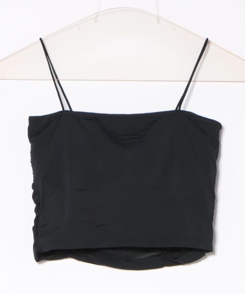GORGE(ゴージ)の「《ギャザーデザイン×華奢ストラップ》冷感キャミトップス(タンクトップ・レディース・オフホワイト/ブラック/ブラウン・F)」の16枚目の写真