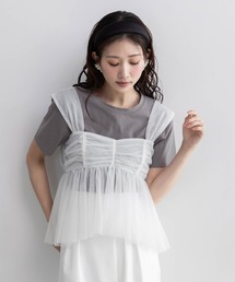 エンボスモノグラムTシャツ