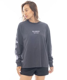 BILLABONG レディース 【A/DIV.】 ADIV LS TEE ロンT 【2025年春夏モデル】/ビラボン両袖プリント長袖Tシャツ