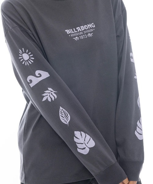 BILLABONG(ビラボン)の「BILLABONG レディース 【A/DIV.】 ADIV LS TEE ロンT 【2025年春夏モデル】/ビラボン両袖プリント長袖Tシャツ(Tシャツ/カットソー・レディース・アイボリー/エメラルド/ブラック系その他・MEDIUM)」の5枚目の写真