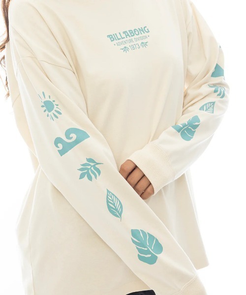 BILLABONG(ビラボン)の「BILLABONG レディース 【A/DIV.】 ADIV LS TEE ロンT 【2025年春夏モデル】/ビラボン両袖プリント長袖Tシャツ(Tシャツ/カットソー・レディース・アイボリー/エメラルド/ブラック系その他・MEDIUM)」の13枚目の写真