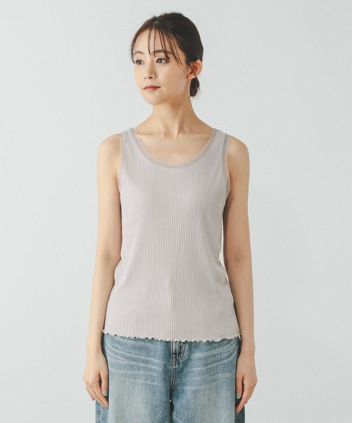 GLOBAL WORK(グローバルワーク)の「Beauteeチュールタンク/289894(タンクトップ・レディース・ライトグレー/アイボリー/ブラック・MEDIUM/LARGE)」の16枚目の写真