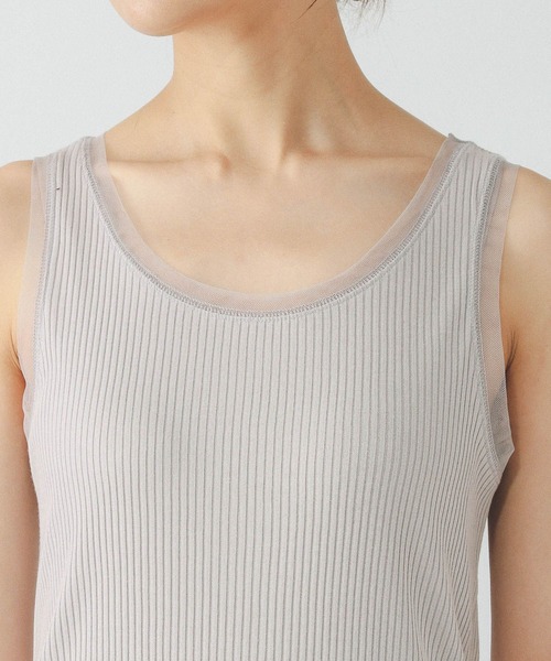 GLOBAL WORK(グローバルワーク)の「Beauteeチュールタンク/289894(タンクトップ・レディース・ライトグレー/アイボリー/ブラック・MEDIUM/LARGE)」の19枚目の写真