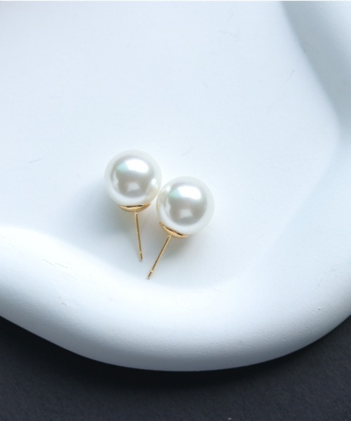 セール】ゴールドキャッチパールピアス（ピアス（両耳用