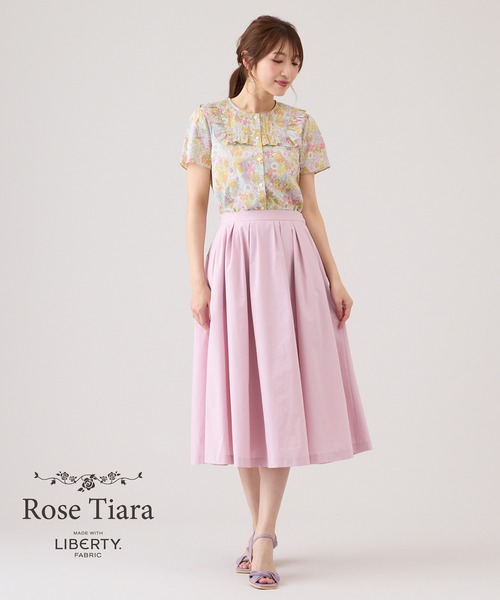 Rose Tiara（ローズティアラ）の「Rose Tiara with LIBERTY　/　ブラウス（シャツ/ブラウス・レディース・ピンク/ブルー・46/42/38）」の7枚目の写真