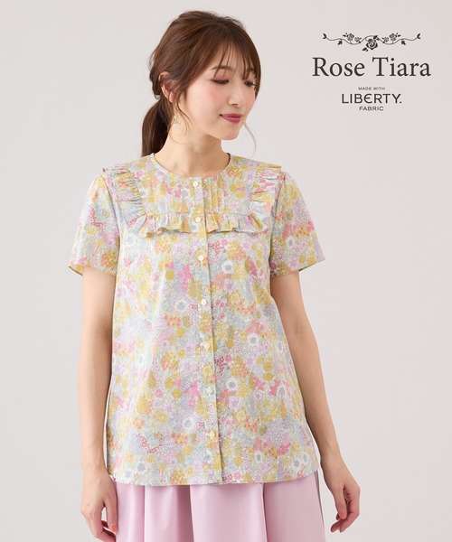 Rose Tiara（ローズティアラ）の「Rose Tiara with LIBERTY　/　ブラウス（シャツ/ブラウス・レディース・ピンク/ブルー・46/42/38）」の10枚目の写真