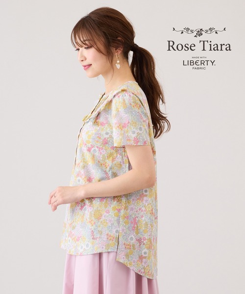 Rose Tiara（ローズティアラ）の「Rose Tiara with LIBERTY　/　ブラウス（シャツ/ブラウス・レディース・ピンク/ブルー・46/42/38）」の11枚目の写真