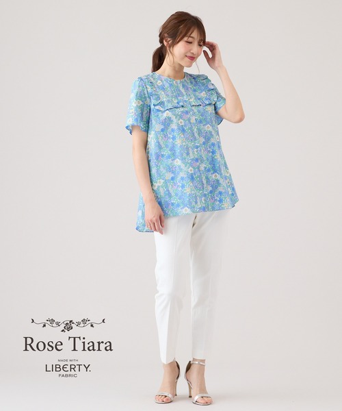 Rose Tiara（ローズティアラ）の「Rose Tiara with LIBERTY　/　ブラウス（シャツ/ブラウス・レディース・ピンク/ブルー・46/42/38）」の6枚目の写真