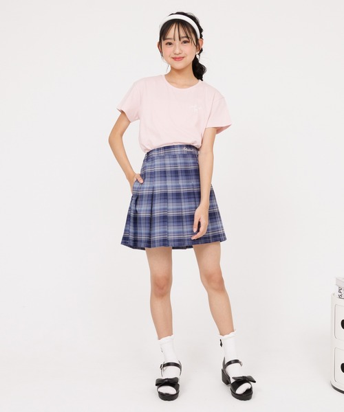 PINKHUNT（ピンクハント）の「PINKHUNT ピンクハント りぼんロゴプリント Tシャツ 0565K（Tシャツ/カットソー・キッズ・ホワイト/ベビーピンク/チャコールグレー・120cm/130cm/140cm/150cm/160cm）」の17枚目の写真